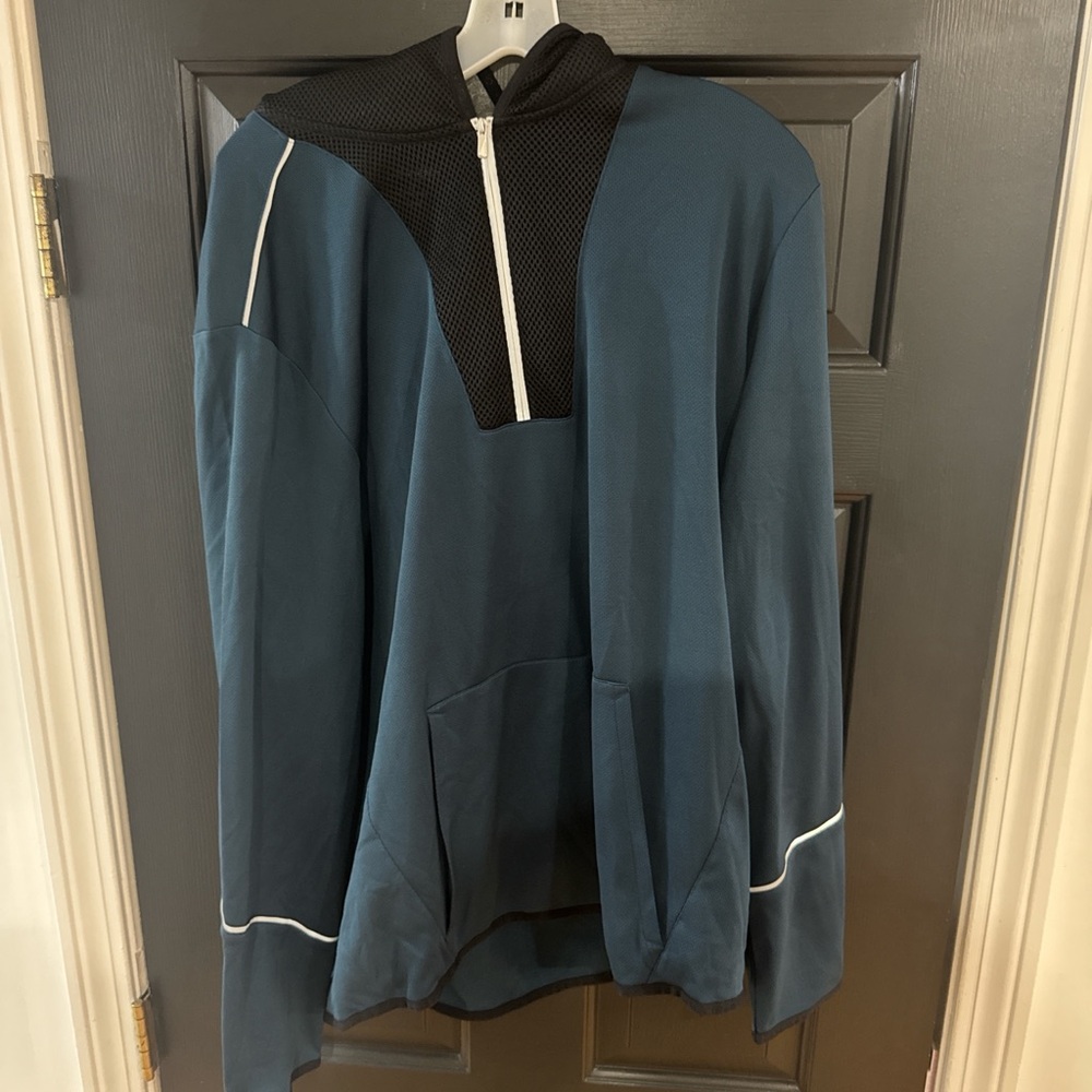 Calvin Klein Patent Blue Performance Jacket